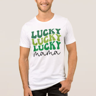 Glückliche Mama Retro St. Patrick's Day Tri-Blend Shirt