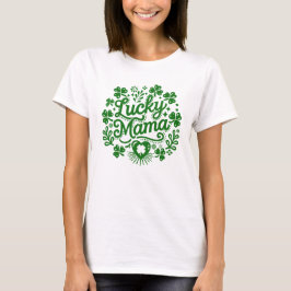 Glückliche Mama st Patrick's Tag niedliche und fes T-Shirt