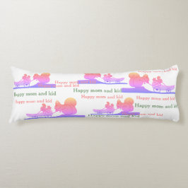 Glückliche Mama und Kind Seitenschläferkissen