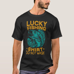 Glückliche Männer Angeln Waschen Den Fischer Nicht T-Shirt