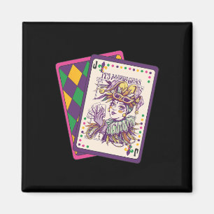 Glückliche Mardi Gras Tarotkarte Louisiana Mardi G Magnet
