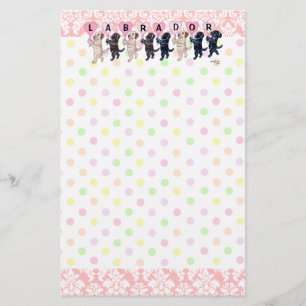 Glückliche marschierende Labradors Malerei Briefpapier