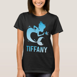 Glückliche Meerjungfrau - Tiffany Name T-Shirt