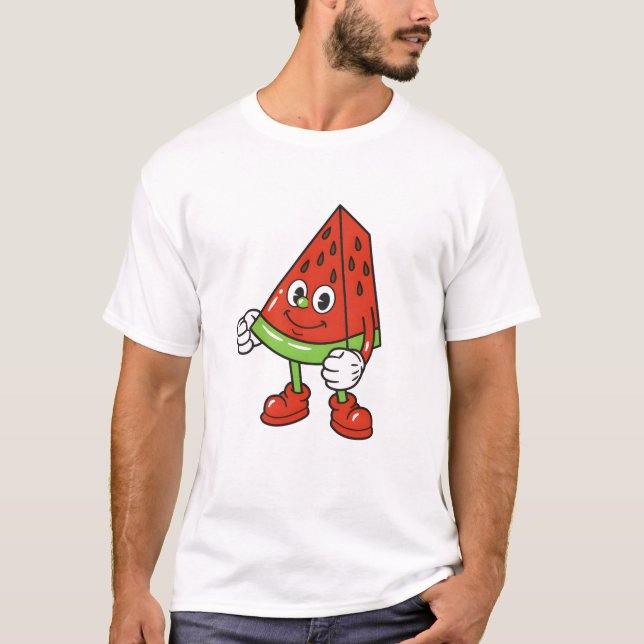 Glückliche Melone T-Shirt (Vorderseite)