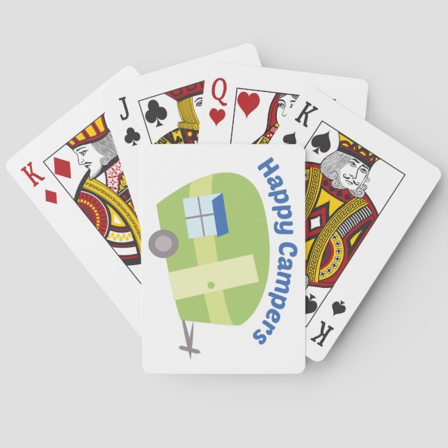 Glückliche Menschen Spielkarten (Rückseite)