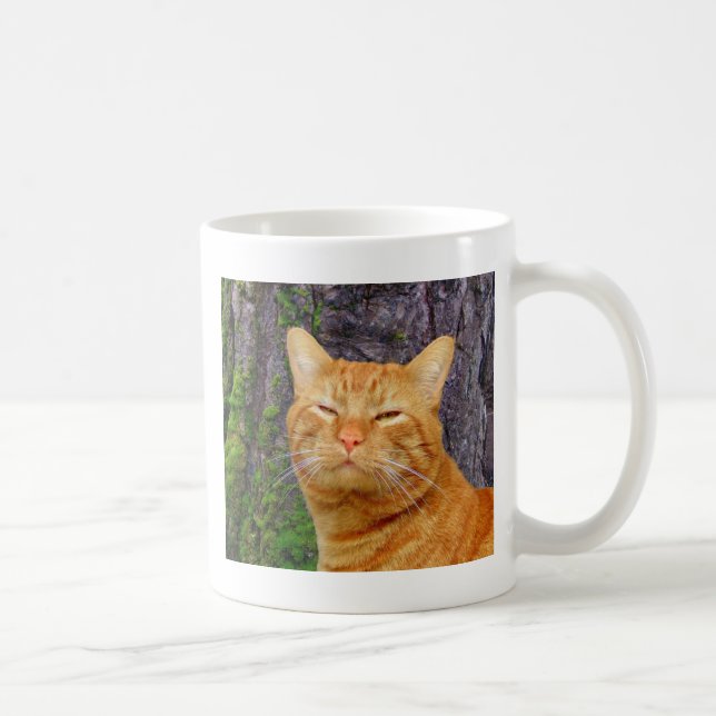 Glückliche Miezekatze Kat! Kaffeetasse (Rechts)