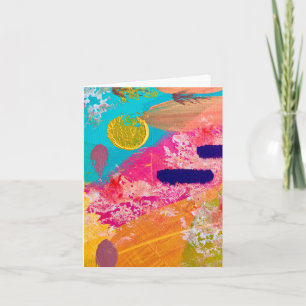 Glückliche Mitteilungskarten im Alltag