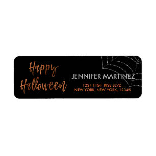 Glückliche moderne Halloween Rücksendeadresse