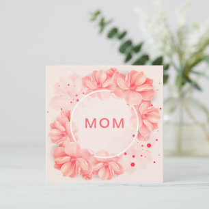 GLÜCKLICHE MOM Flach Grußkarte Karte