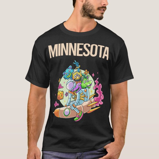 Glückliche Monster - Minnesota T-Shirt (Vorderseite)