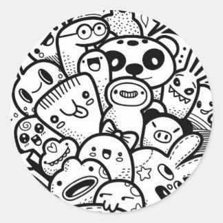 GLÜCKLICHE MONSTER STICKER