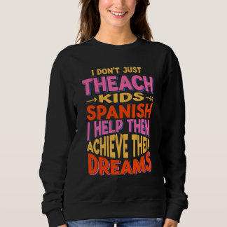 Glückliche Motivierende Zurück zur Schule von Span Sweatshirt