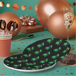 Glückliche Musiknote Pappteller