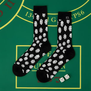 Glückliche Muster-Socken mit Monogramm für Gamer Socken