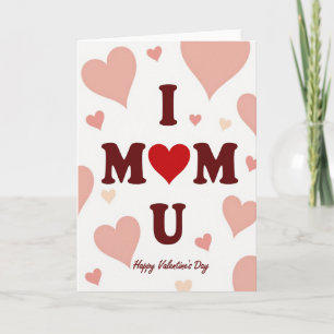Glückliche Mutter Ich Liebe Dich Valentinskarte Karte