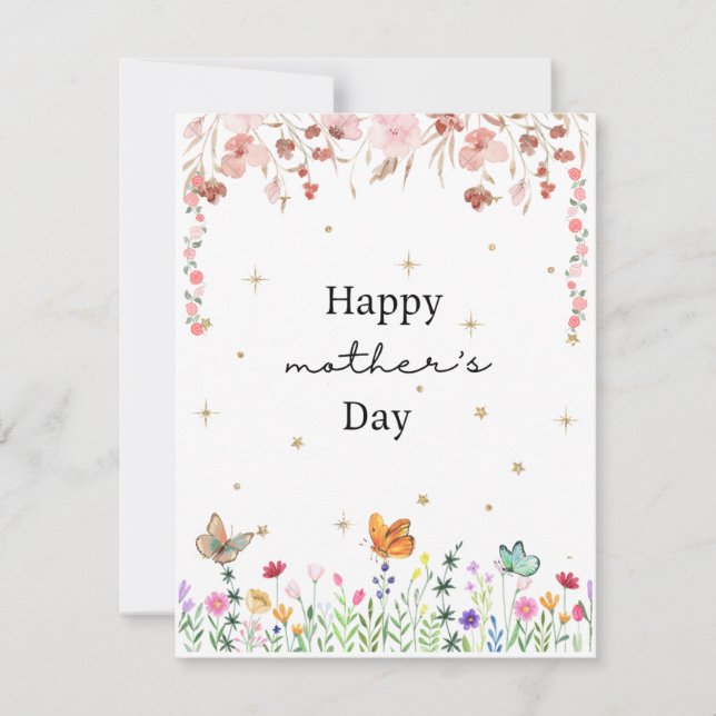 Glückliche Mutter-Tag-Geschenkkarte Feiertagskarte (Vorderseite)