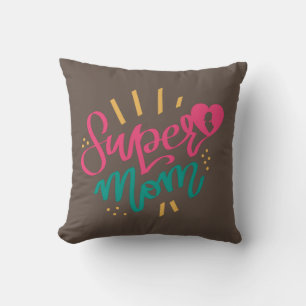 Glückliche Mütter Tag mit Liebe meine Super-Mama Kissen
