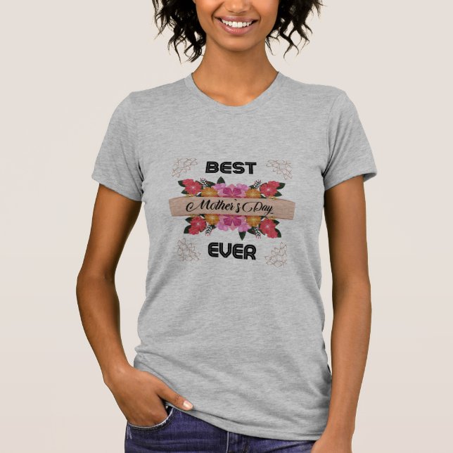 Glückliche Mütter Tag mit Liebe T-Shirt (Vorderseite)