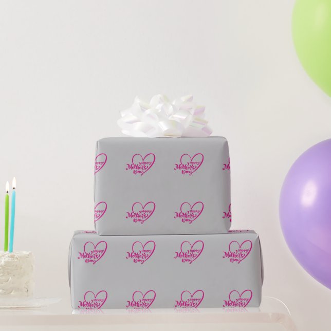 Glückliche Mütter Tag mit meiner Liebe Geschenkpapier (Partygeschenke)