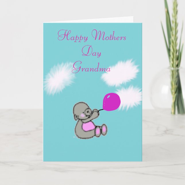 Glückliche Mütter Tag Oma Karte (Vorderseite)