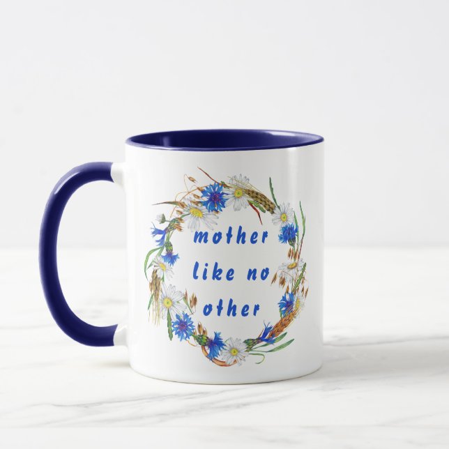Glückliche Mutter-Tag-Tasse - Niedliche Mama Koste Tasse (Links)
