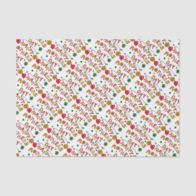 Glückliche Muttertagsgeschenke Seidenpapier (Vorderseite)