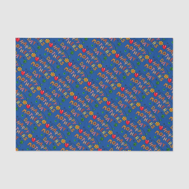 Glückliche Muttertagsgeschenke Seidenpapier (Vorderseite)