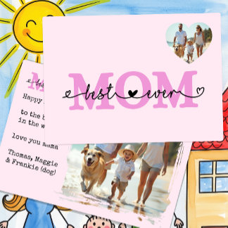 Glückliche Muttertagskarte, beste Mama je Karte