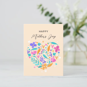 Glückliche Muttertagskarte, Minimalistischer Mutte Postkarte