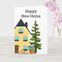 Glückliche neue Zuhause Grußkarte