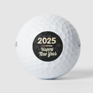 Glückliche Neujahrsreihe 2025 - Matching Golfball
