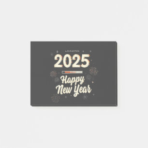 Glückliche Neujahrsreihe 2025 - Matching Post-it Klebezettel
