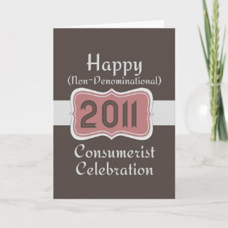 Glückliche nicht-denominationale Verbraucherfeier! Feiertagskarte