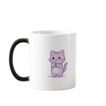 Glückliche niedliche Cartoon-Katzenfigur