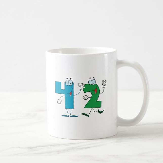 Glückliche Nr. 42 Kaffeetasse (Rechts)