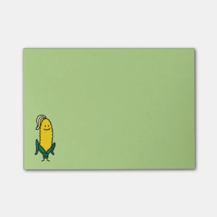 Glückliche Ohr-Maiskörner Post-it Klebezettel