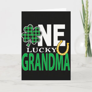 Glückliche Oma Faux-Goldfolienkarte Karte