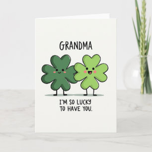 Glückliche Oma Lieb Dich Karte