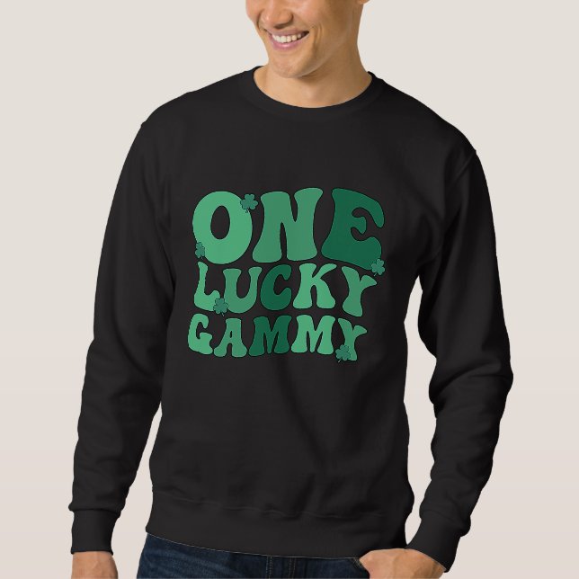 Glückliche Oma St. Patrick's Day Oma Gra Sweatshirt (Vorderseite)