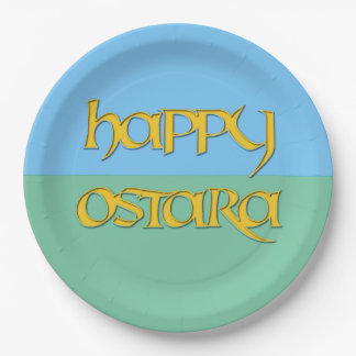 Glückliche Ostara PapierParty-Platte Pappteller