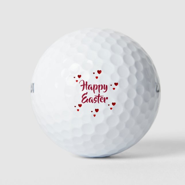 Glückliche Ostergolfbälle von dalDesignNZ Golfball (Vorderseite)