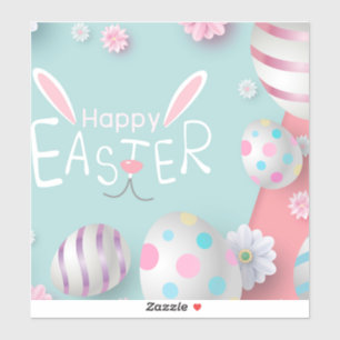 Glückliche Ostern-Feier Aufkleber