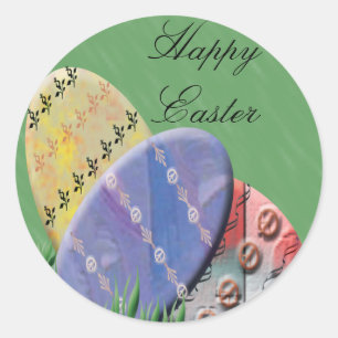 Glückliche Ostern-Geschenk-Aufkleber Runder Aufkleber