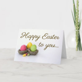 Glückliche Ostern-Gruß-Karte Feiertagskarte