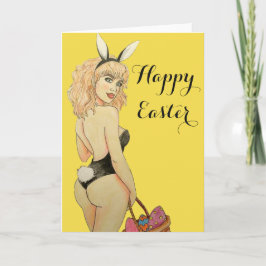 Glückliche Ostern-Karten-von Hand gezeichnete Feiertagskarte