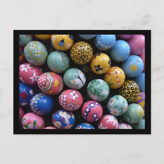 Glückliche Ostern-Postkarte Feiertagspostkarte (Vorderseite)