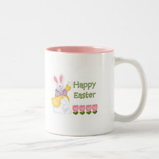Glückliche Ostern-Tasse Zweifarbige Tasse