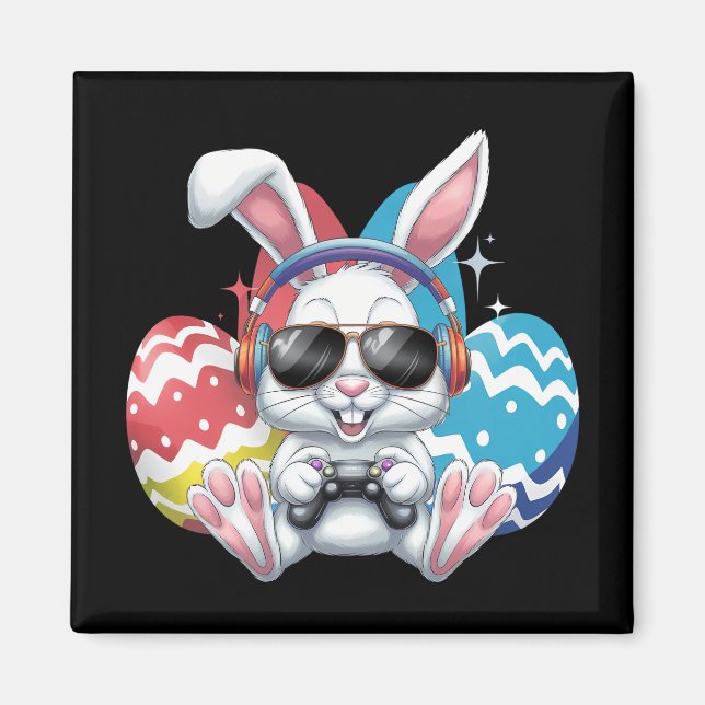 Glückliche Osterspiele Bunny Rabbit Gaming Gamer G Magnet