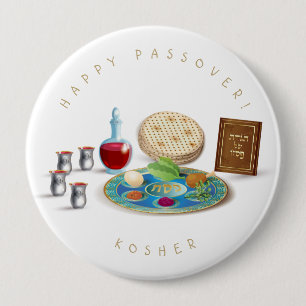Glückliche Passahfest-Platte reines Pesach Button
