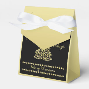 Glückliche Pawlidays, goldglänzende Paw Weihnachts Geschenkschachtel